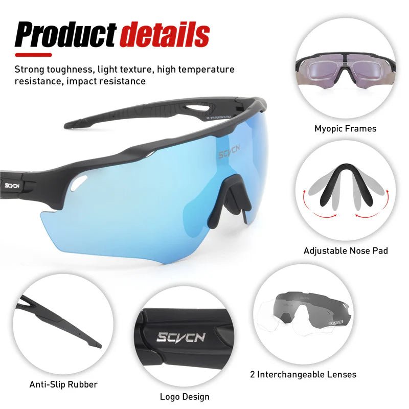 Kapvoe Scvcn X18 Sport Glasses | The Bike Affair