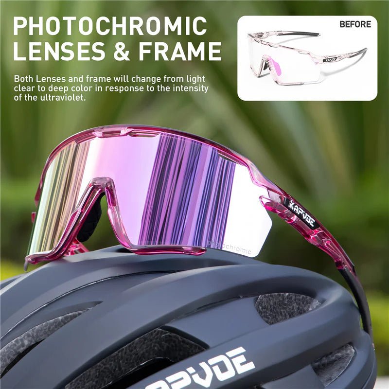 Kapvoe X170 Color Changing Frames Photochromic Sunglasses | The Bike Affair