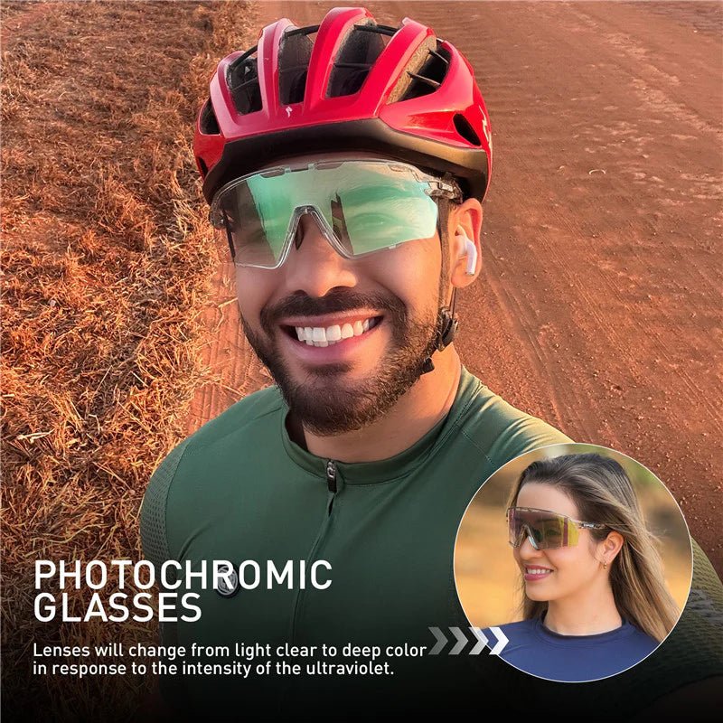 Kapvoe X170 Color Changing Frames Photochromic Sunglasses | The Bike Affair