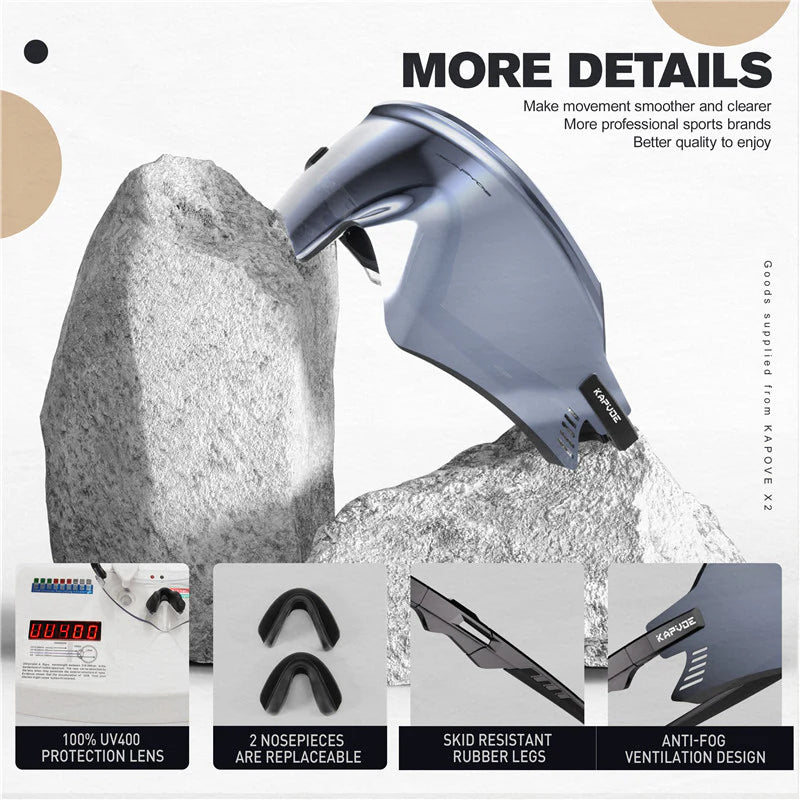 Kapvoe X2 Sports Sunglasses | The Bike Affair