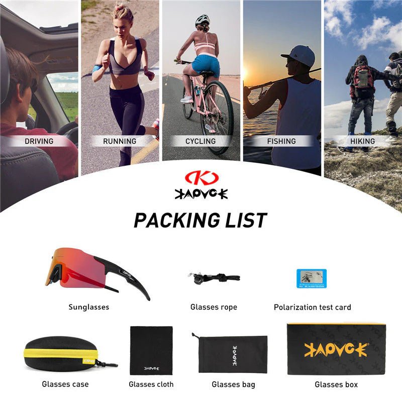 Kapvoe X27 Rimless Sports Glasses | The Bike Affair