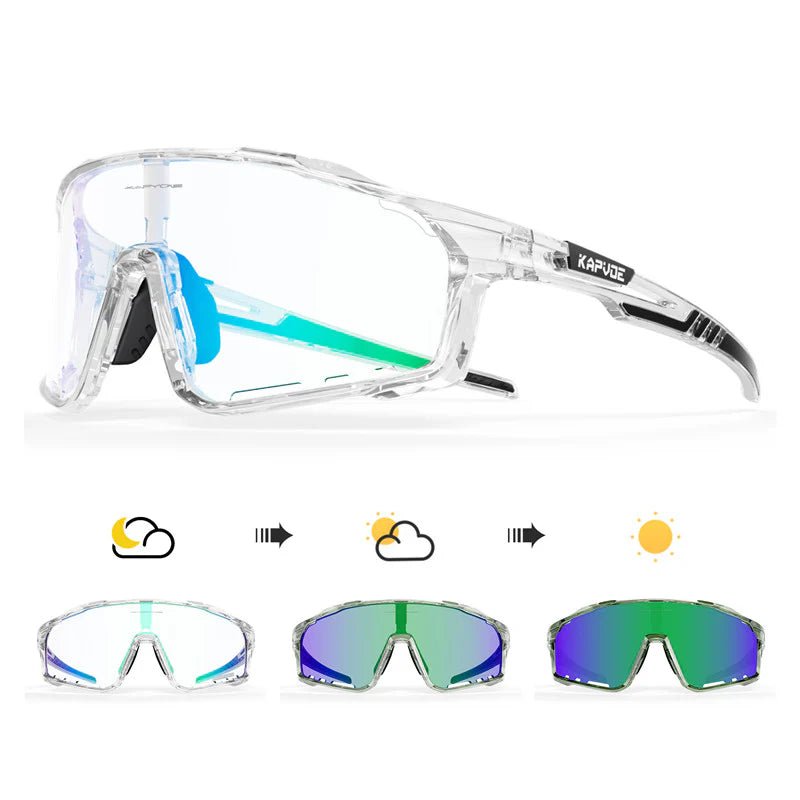 Kapvoe X76 Color Changing Frames Photochromic Sunglasses | The Bike Affair
