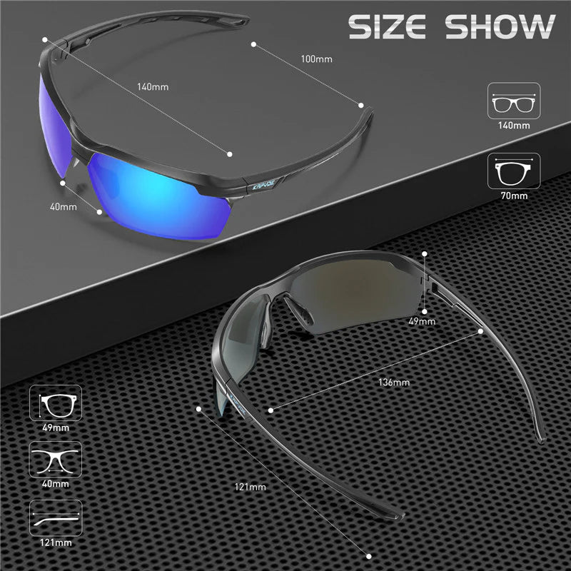 Kapvoe X87 Color Polarized Glasses | The Bike Affair