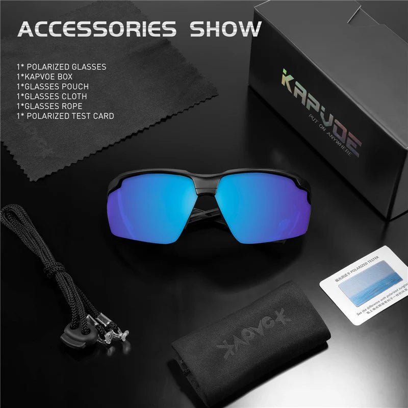 Kapvoe X87 Color Polarized Glasses | The Bike Affair