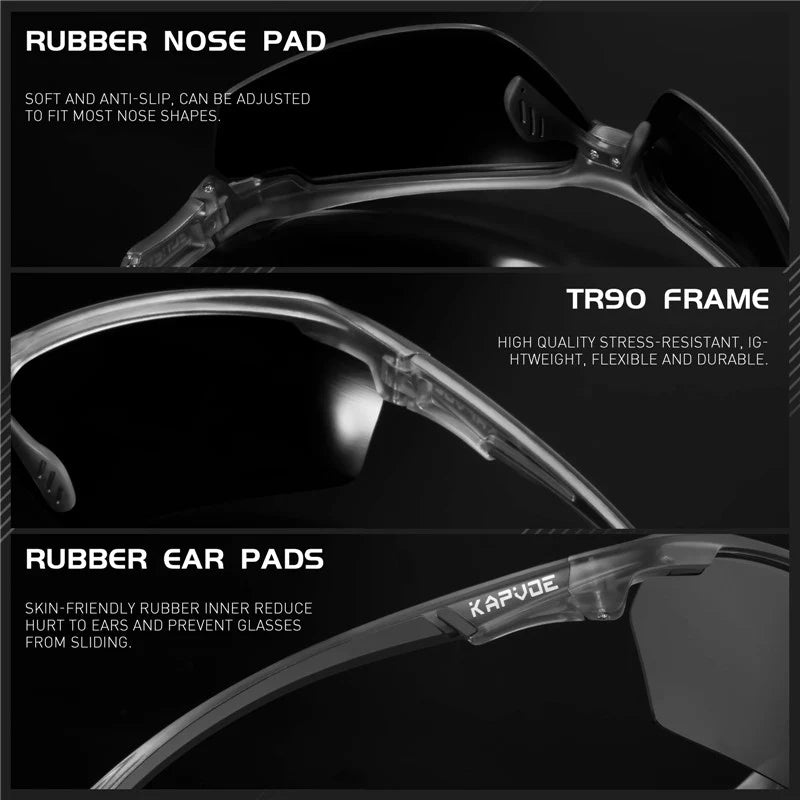 Kapvoe X87 Color Polarized Glasses | The Bike Affair