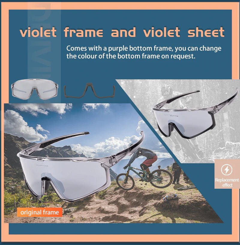 Kapvoe X93 Interchangeable Lower Frame Sunglasses | The Bike Affair
