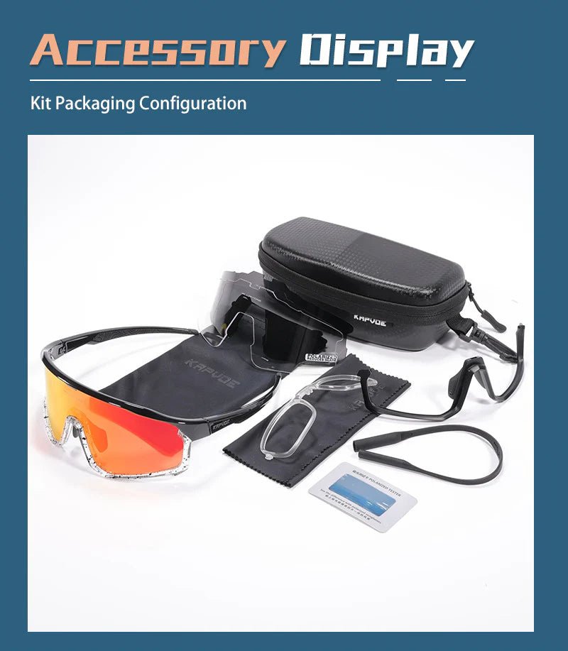 Kapvoe X93 Interchangeable Lower Frame Sunglasses | The Bike Affair