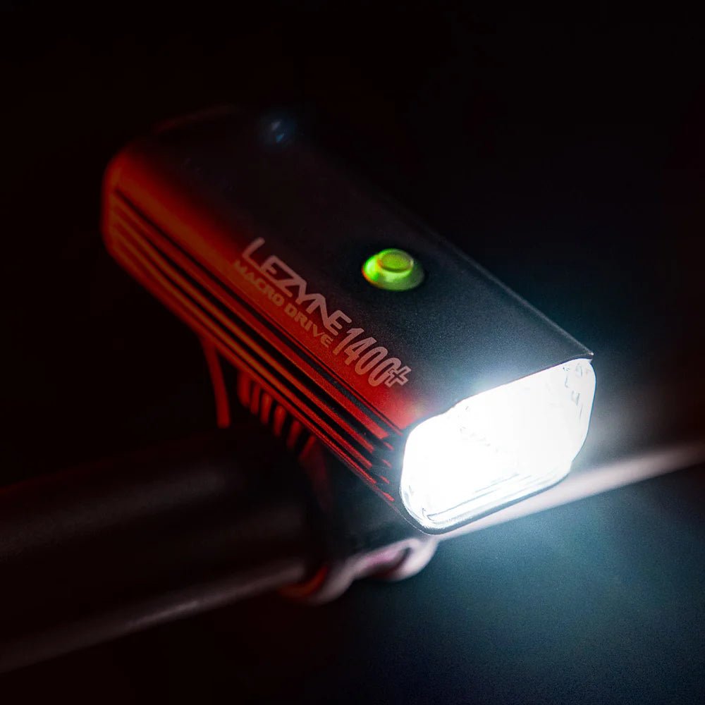 Lezyne Macro Drive 1400+ Lumens Black Head Light | The Bike Affair