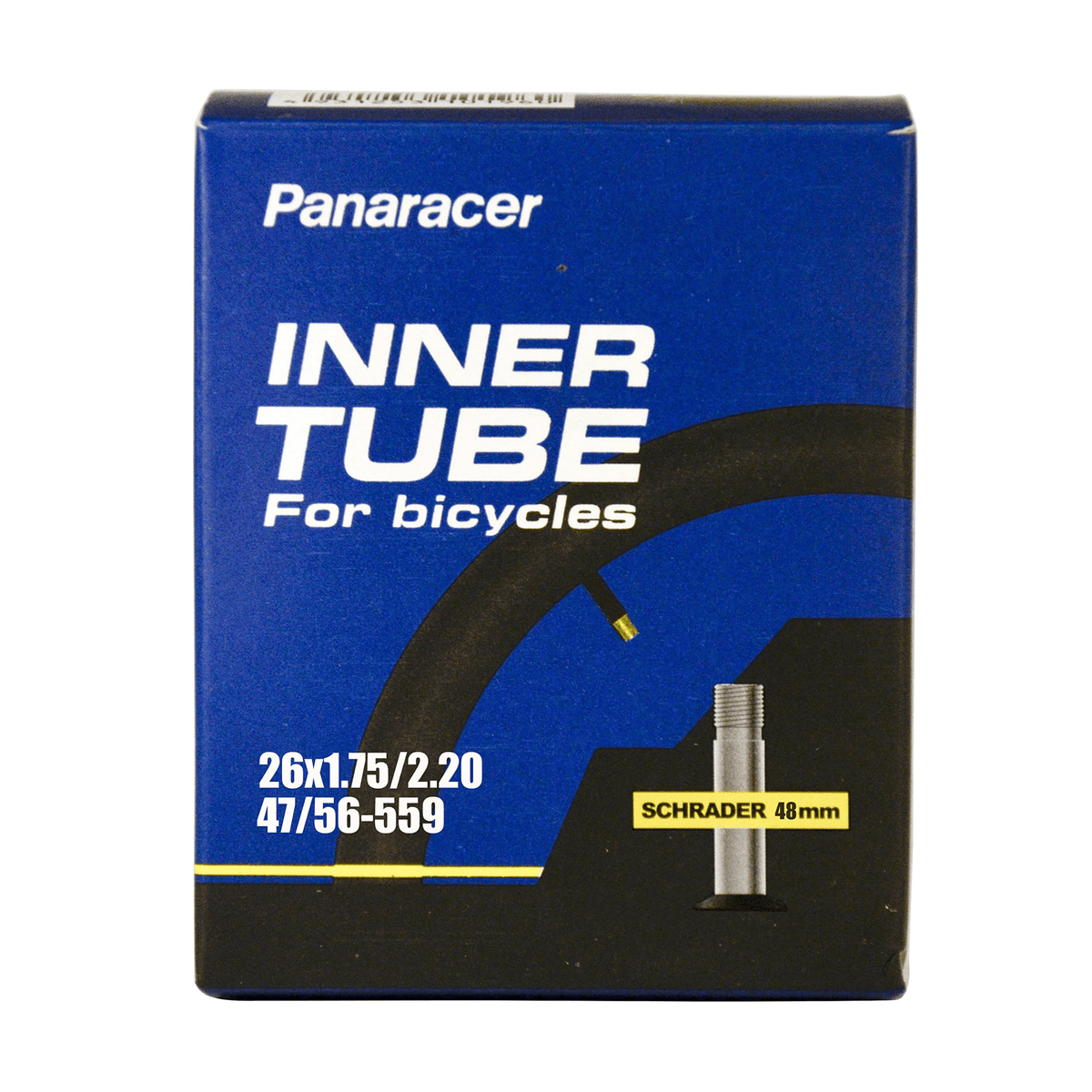 Panaracer 26x1.75~2.20 Schrader 48mm Standard Tube | The Bike Affair