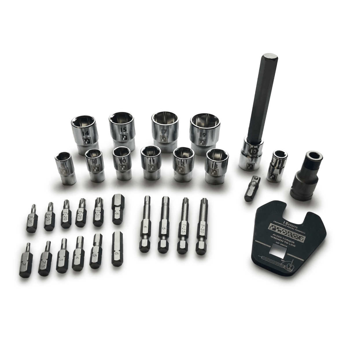 Pedros Pro Bit & Socket Set - 31 Pcs | The Bike Affair