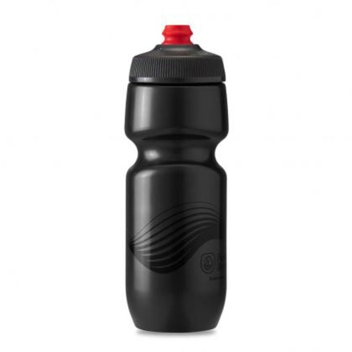 Polar Bottle Breakaway Wave Fahrrad-Wasserflasche – 590 Ml, BPA-frei, Leicht, 2 Stück, Anthrazit/Schwarz