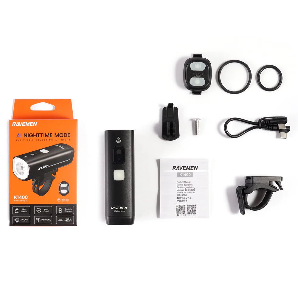 Ravemen K1400 Smart Bike Headlight | The Bike Affair