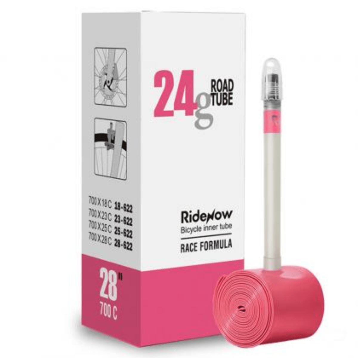 RideNow 700x18 - 28c Super Light TPU Inner Tube 24g | The Bike Affair