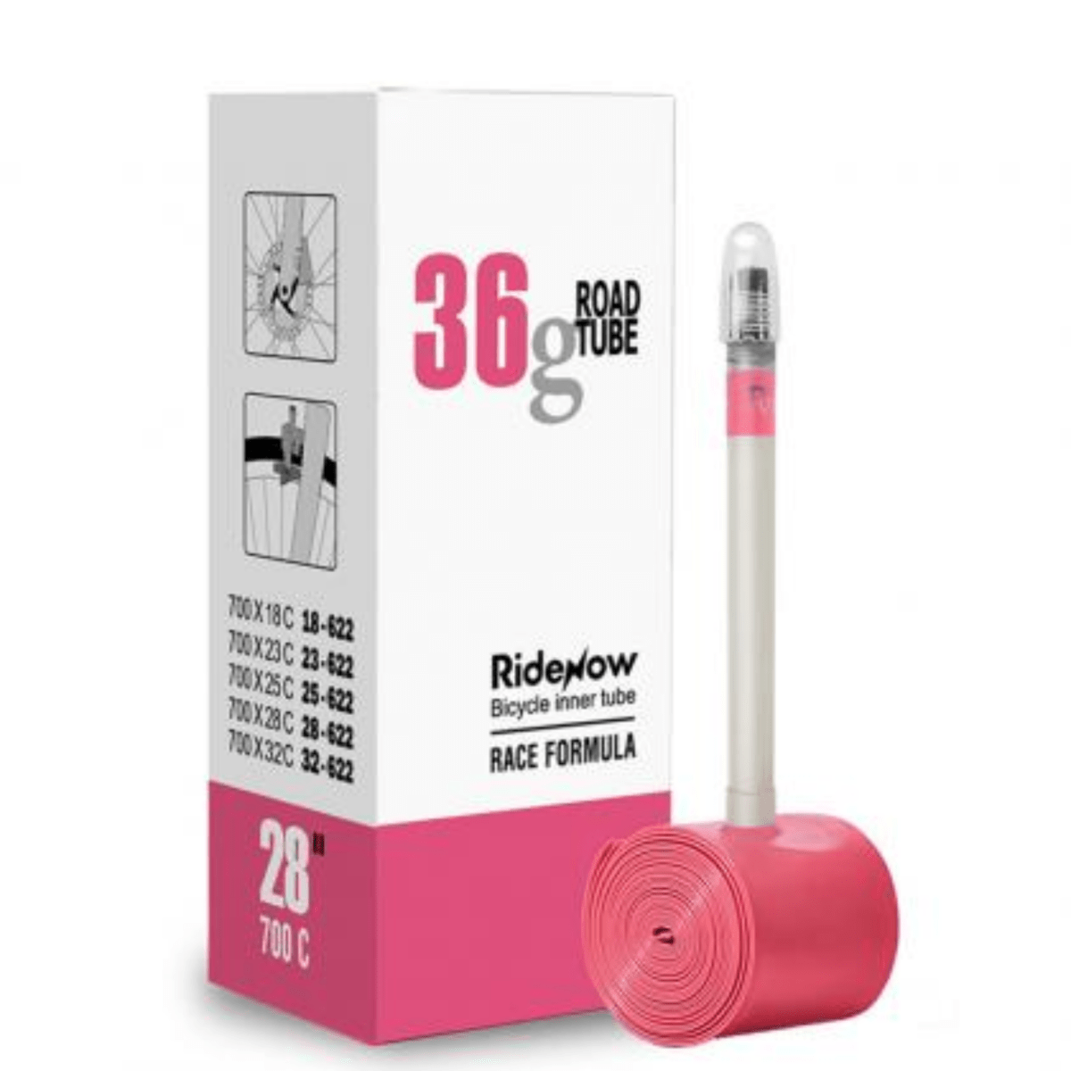 RideNow 700x18 - 32c Light TPU Inner Tube 36g | The Bike Affair