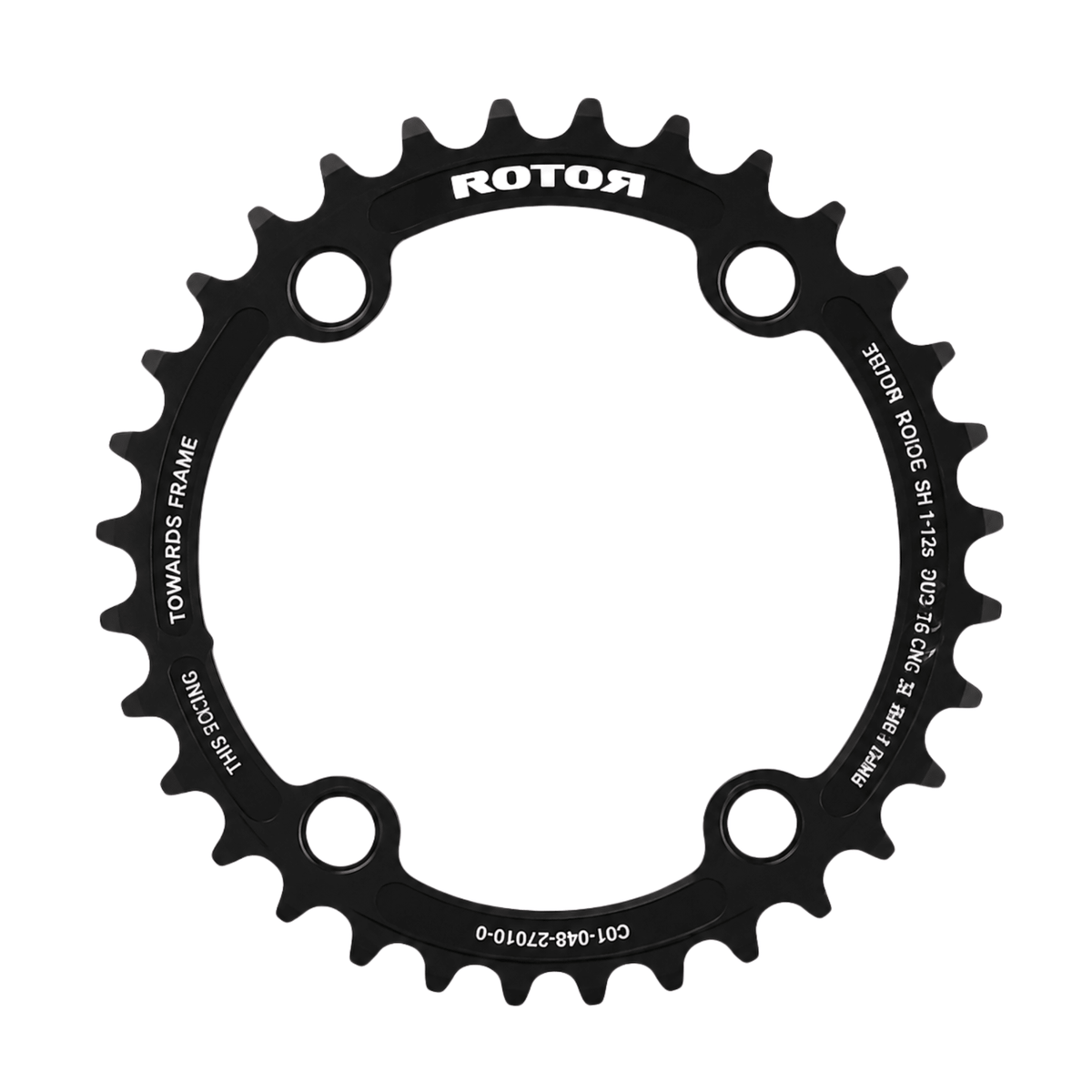 Rotor Q34T (50) BCD110X4 12-11S Inner Chainring | The Bike Affair