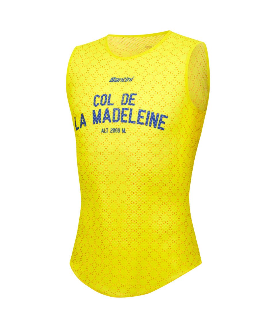 Santini Maillot Jaune Col De La Madeleine Baselayer | The Bike Affair
