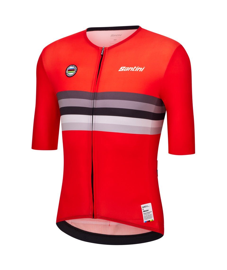 Santini UCI Official World Champion Nations Line Unisex Jersey - Switzerland | The Bike Affair