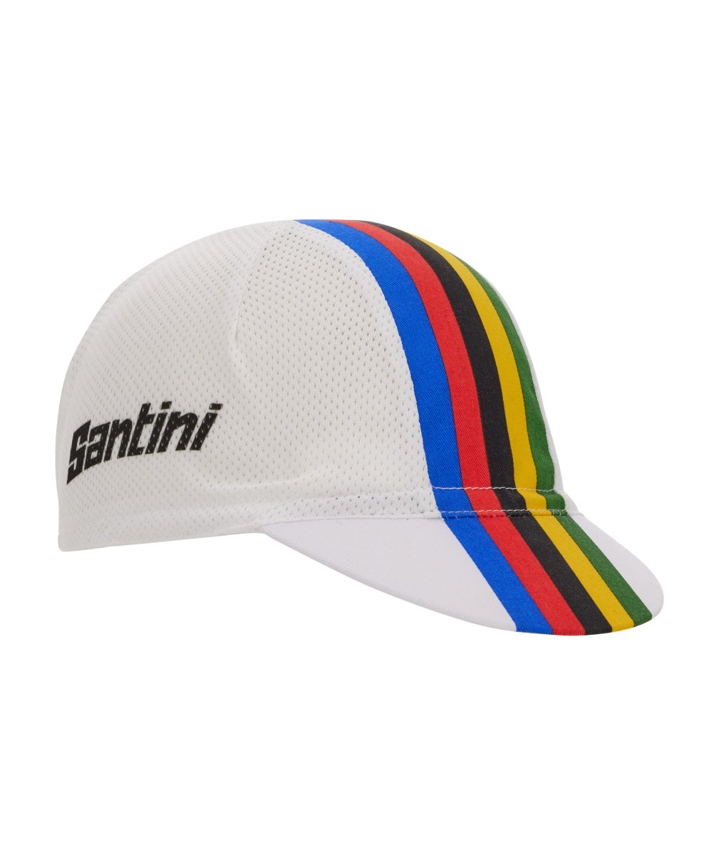Santini UCI World Champion Cap - Rainbow Stripes | The Bike Affair