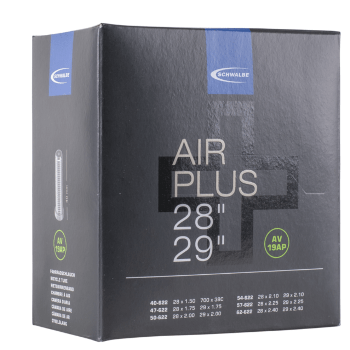 Schwalbe AV 19AP Airplus 28/29" Schrader Valve Tube | The Bike Affair