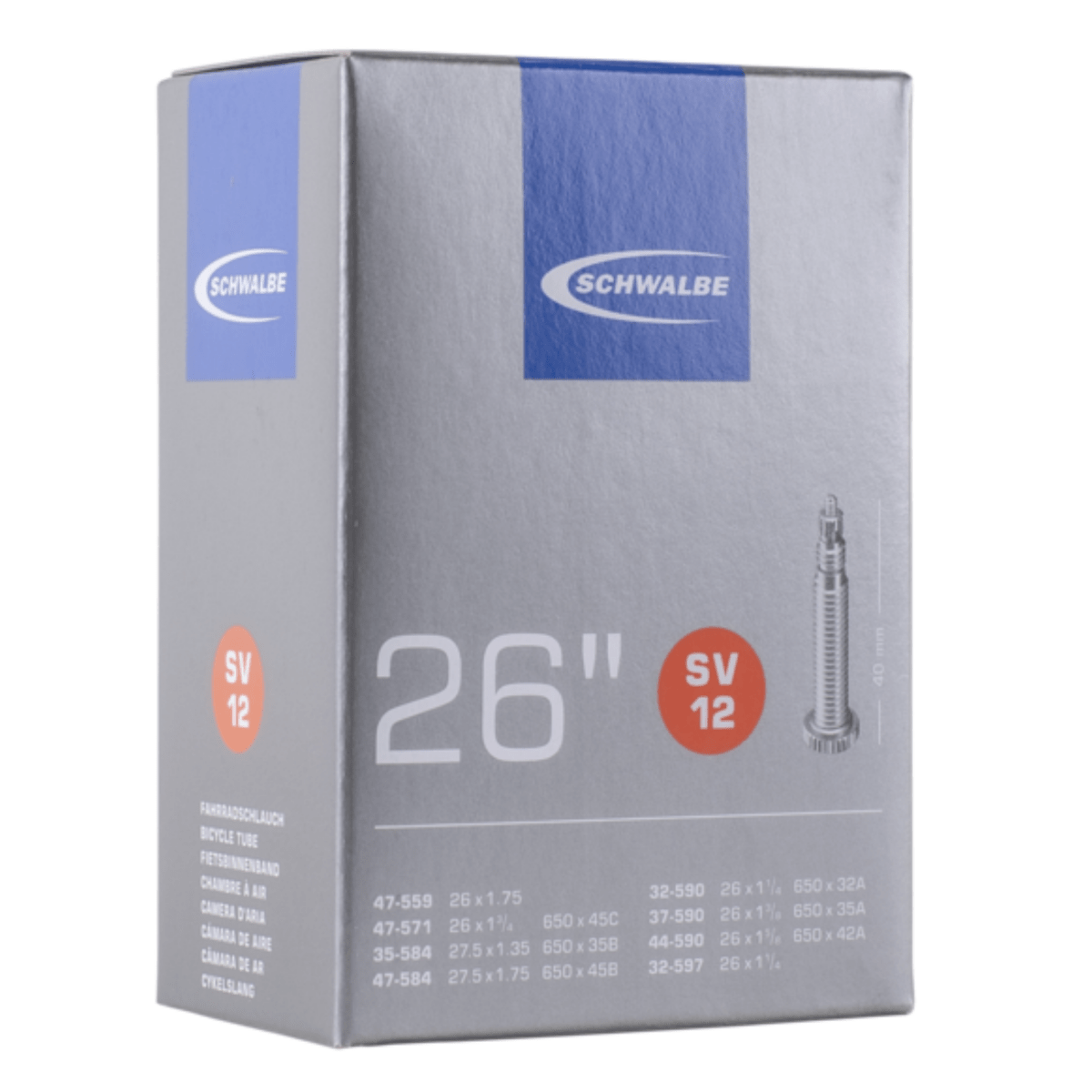 Schwalbe SV 12 27.5" Presta Tube | The Bike Affair