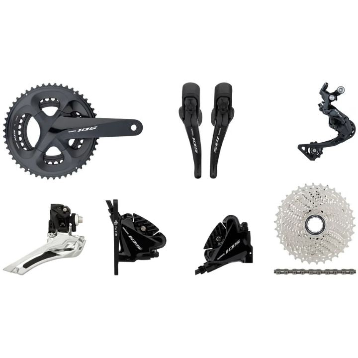 Shimano 105 R7020 2x11 Disc Brake Groupset | The Bike Affair
