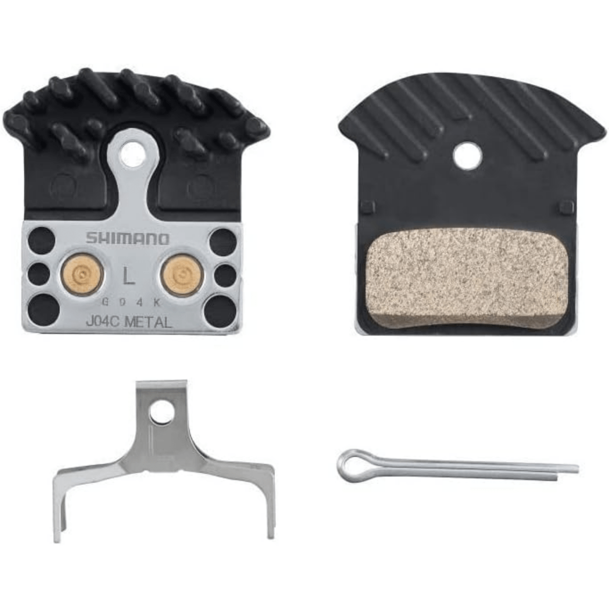 Shimano J04C Metal Pad w/Fin & Spring w/Split Pin | The Bike Affair