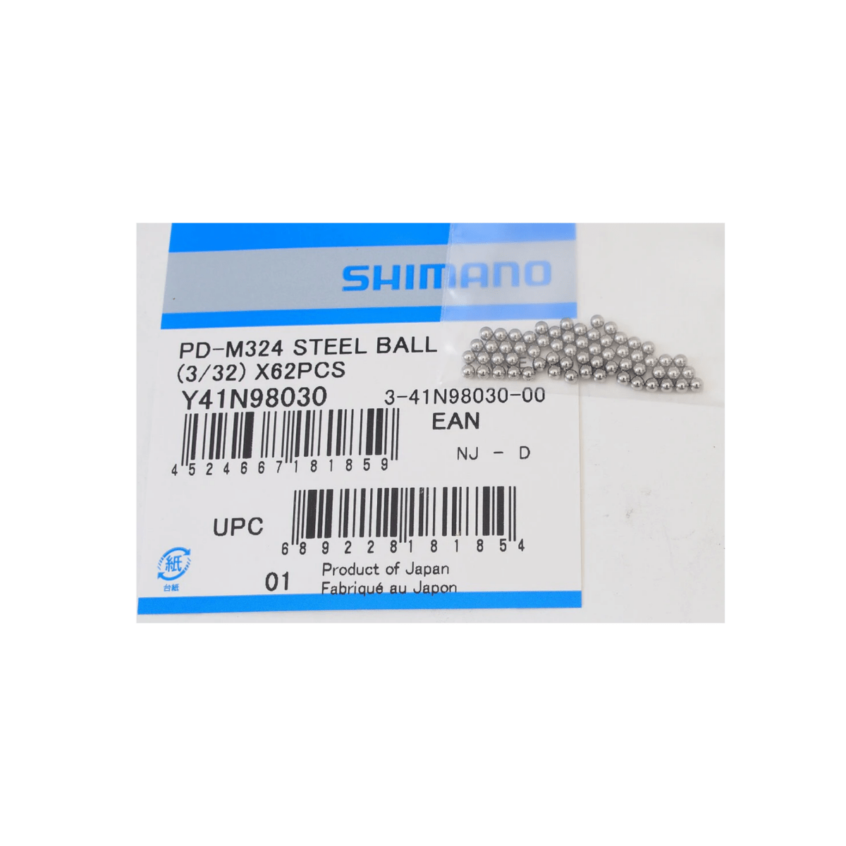 Shimano PD - M324 3/32" Steel Ball Bearings | The Bike Affair