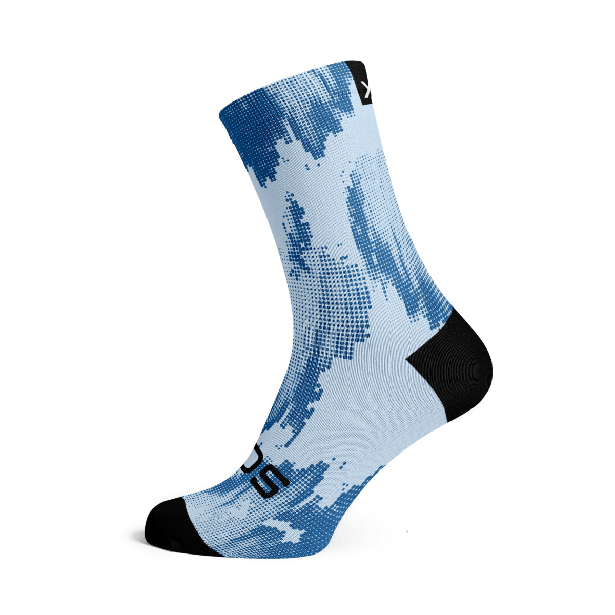Sox Blue Gravel Minimalist Crew Socks | The Bike Affair