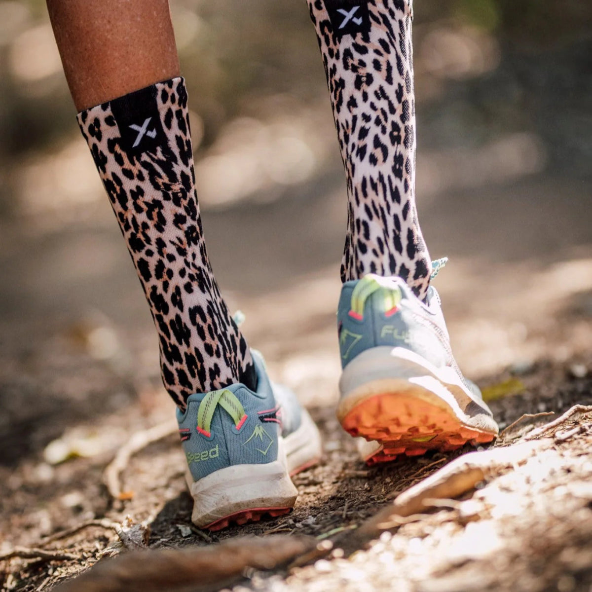 Sox Golden Leopard Casual Crew Socks | The Bike Affair