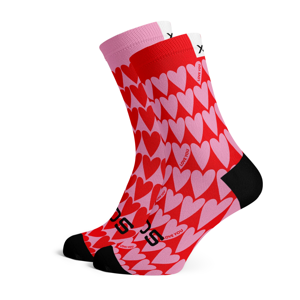Sox Hearts Casual Crew Socks | The Bike Affair