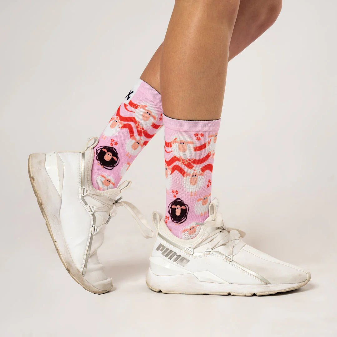 Sox Pink Sheep Casual Crew Socks | The Bike Affair