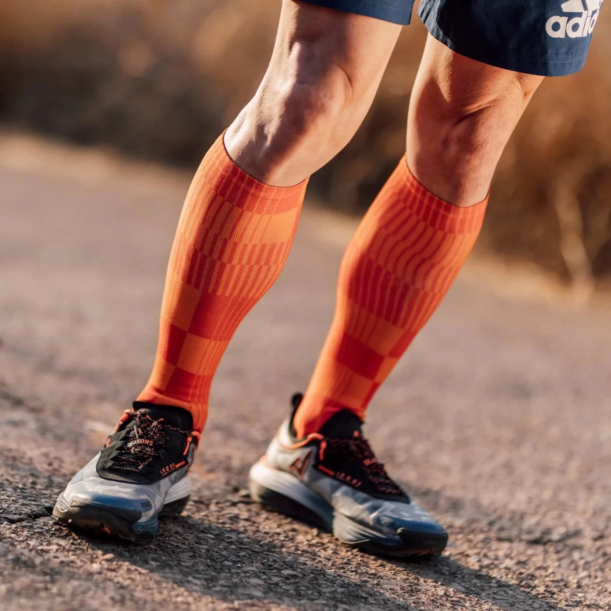 Sox Slight Orange Knee High Socks | The Bike Affair