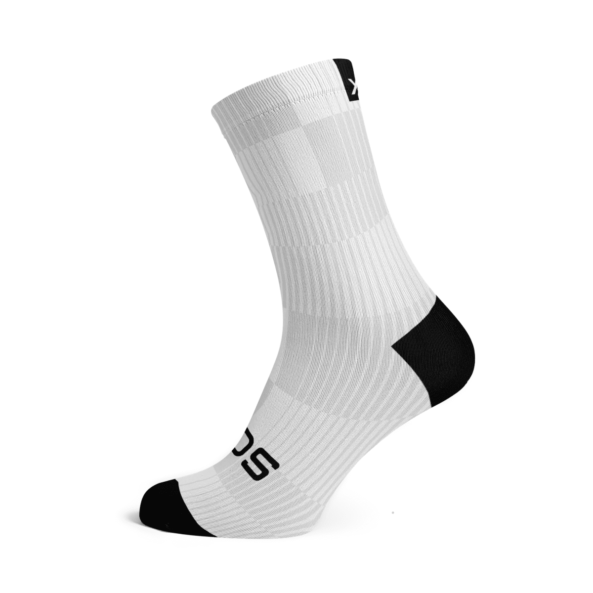 Sox Slight White Minimalist Crew Socks | The Bike Affair