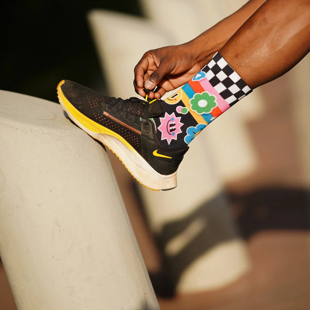 Sox Sticker Casual Crew Socks | The Bike Affair