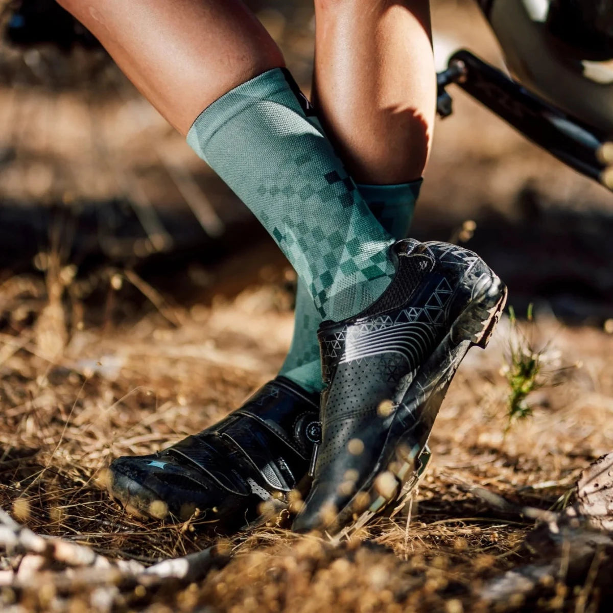 Sox X - Olive Minimalist Crew Socks | The Bike Affair