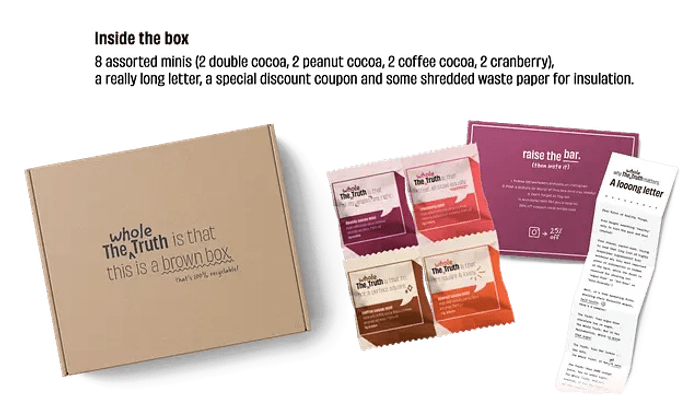 The Whole Truth Mini Protein Bars Everyone Party - Pack of 8 | The Bike Affair