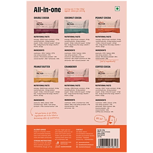 The Whole Truth Protein Bars All - In - One - Box of 6 | The Bike Affair