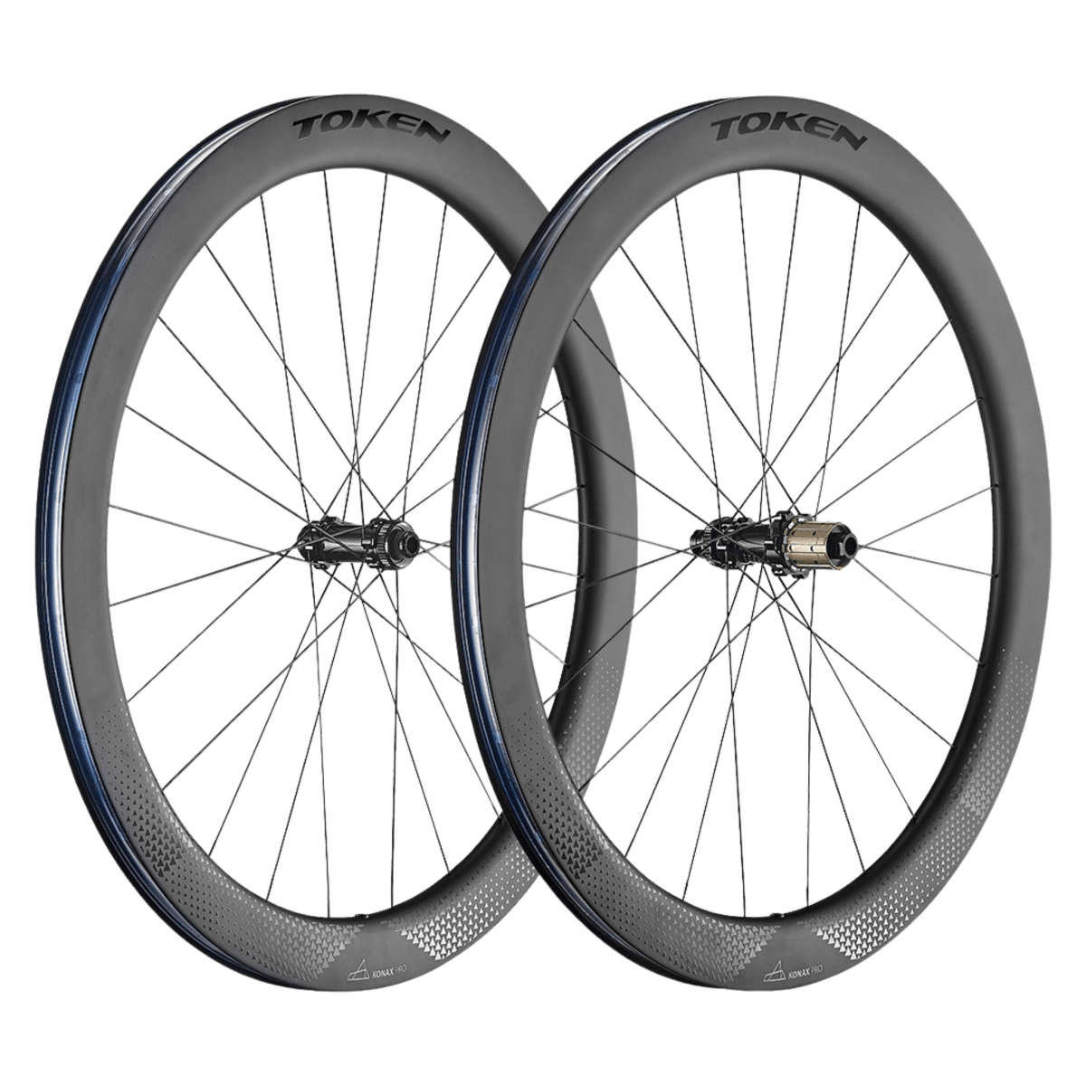 Token Konax Pro 52.3mm Tubeless Carbon Disc Brake Wheelset | The Bike Affair