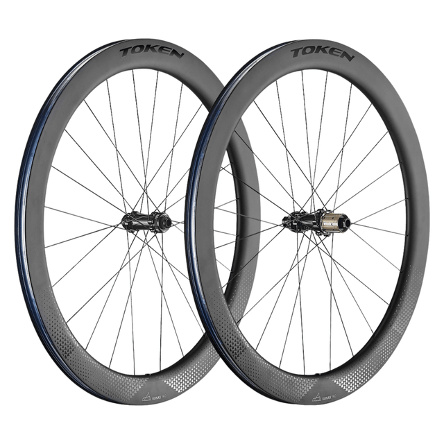 Token Konax Pro 52.3mm Tubeless Carbon Disc Brake Wheelset | The Bike Affair