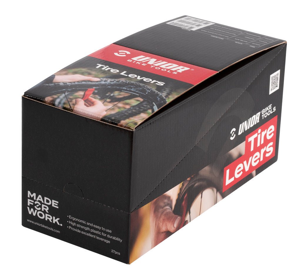 Unior 1657ST-US Set of Tire Levers in a Box, 27 Pairs | The Bike Affair