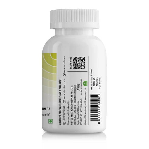 Unived B12+D3 Vegan Capsules - 180 | The Bike Affair