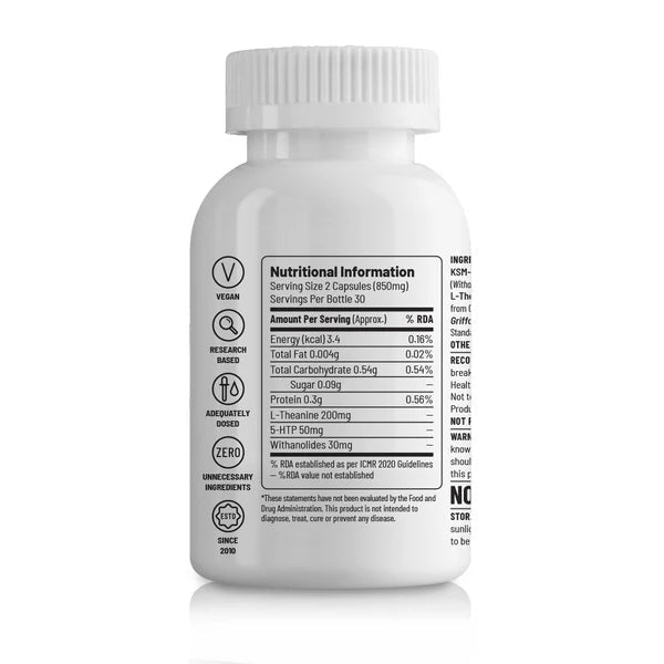 Unived Calm Stress Relief Vegan Capsules | The Bike Affair