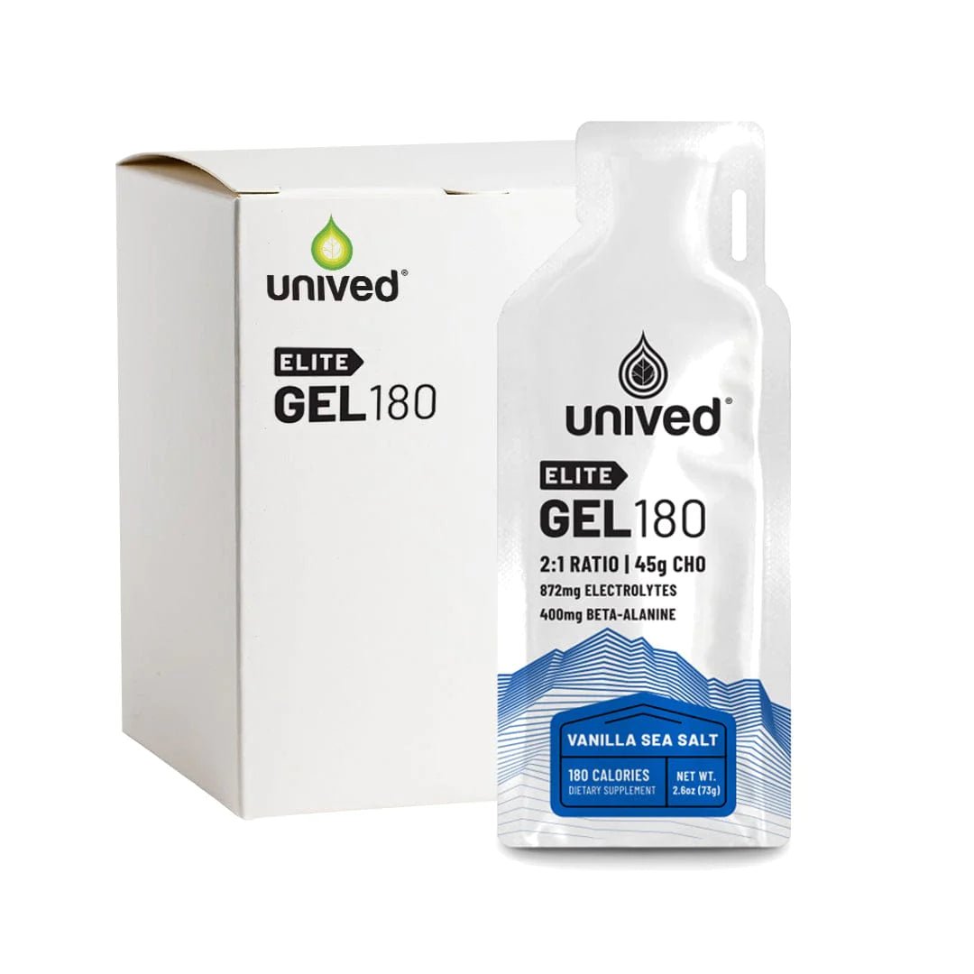 Unived Elite Gel 180 (Box of 6 Packets) | The Bike Affair