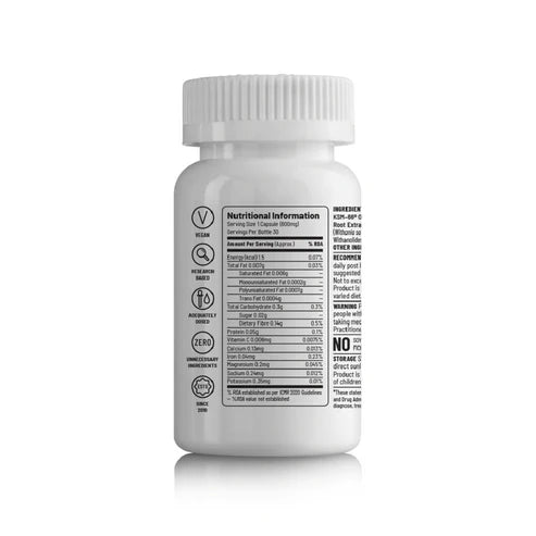Unived KSM - 66 Organic Ashwagandha Root Extract Capsules | The Bike Affair