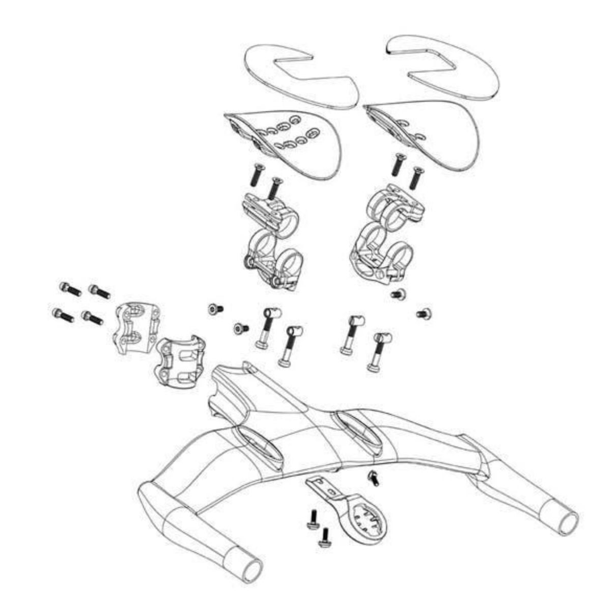 Zipp Handlebar Vuka Aero C1 Clamp & Armrest Wing | The Bike Affair