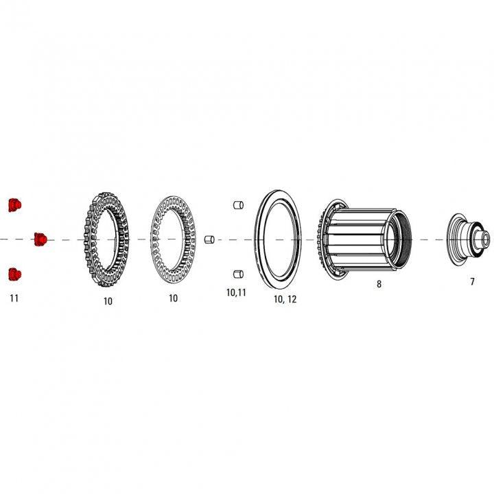Zipp Wheel Magnet Set For Clutch Rear Cognition NSW Hub | The Bike Affair