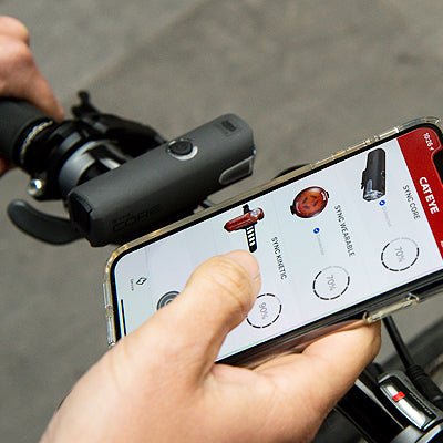 Cateye Headlamp Sync Core HL-NW100RC Head Light (Bluetooth/Chargable) | The Bike Affair