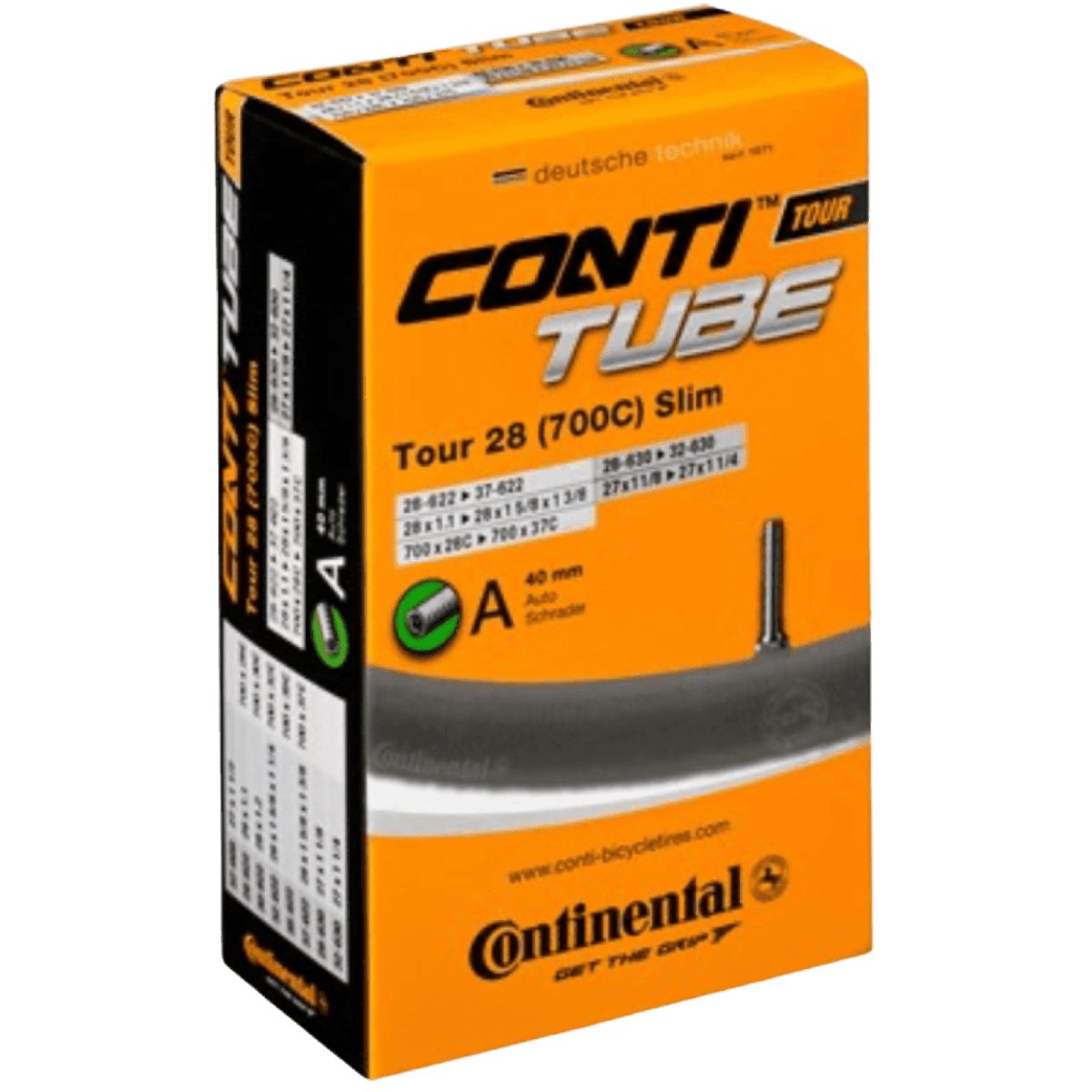 Continental Hybrid S Tour 28 Schrader 40mm. Tube | The Bike Affair