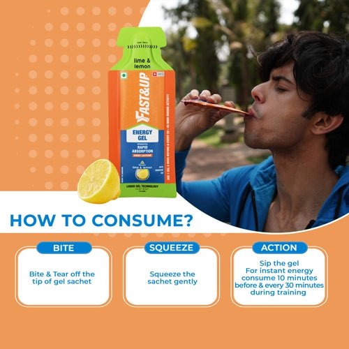 Fast&Up Energy Gel Caffeinated-Lemon | The Bike Affair