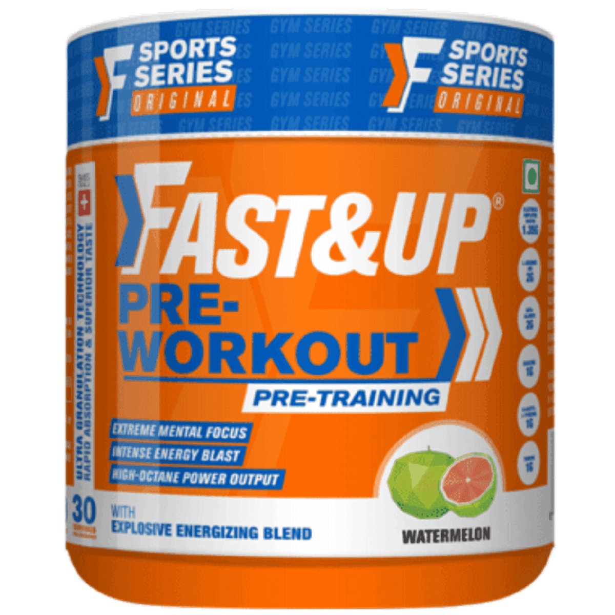 Fast&Up Pre-workout - Jar of 30 | The Bike Affair